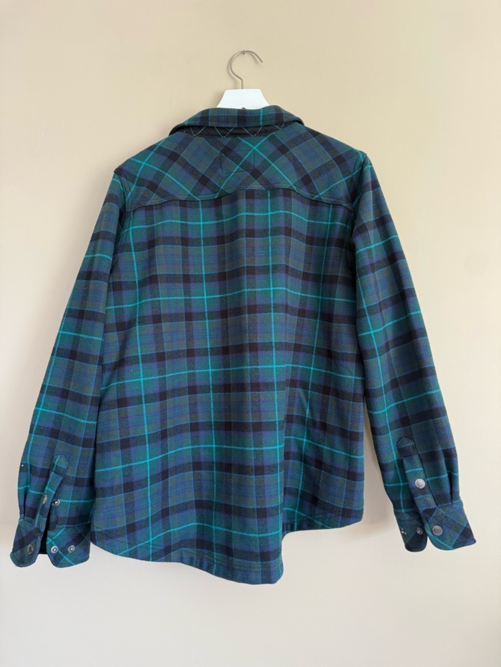 Eddie Bauer Plaid Lined Shacket Shirt Jacket Size XL - Picture 2 of 9